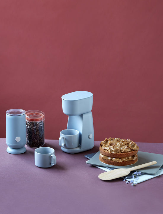 FOODIE milk frother RIG TIG by Stelton, Dusty blue